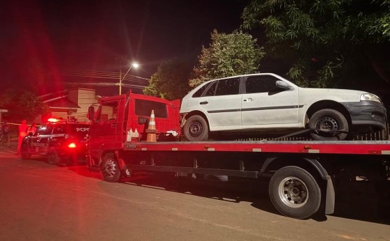 Veículo supostamente utilizado por executores do homicídio em Itaipulândia é encontrado abandonado