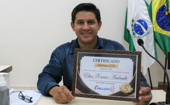 Vereador Elias Andrade é eleito o vereador destaque do ano