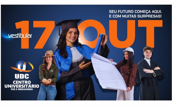 VESTIBULAR UDC É AMANHÃ: INSCRIÇÕES ENCERRAM HOJE ÀS 18H